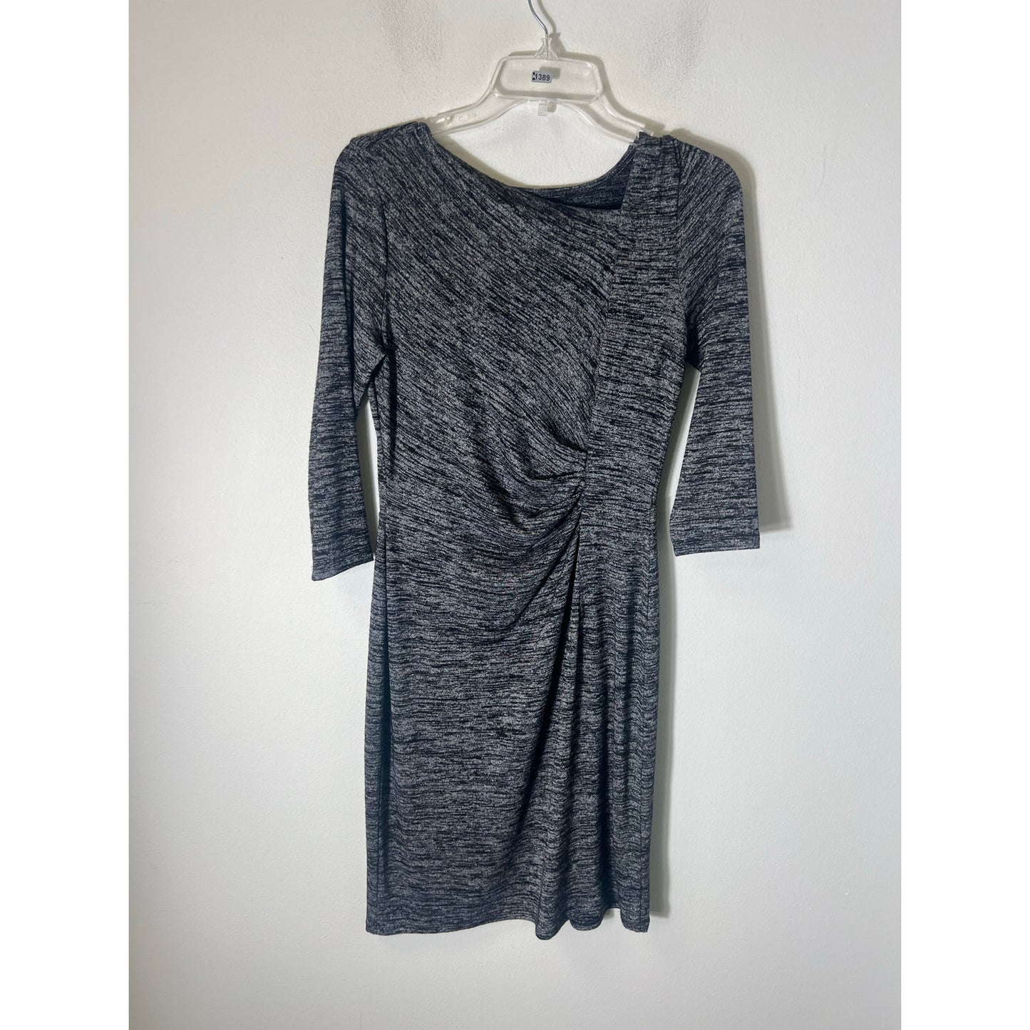 Talbots Petite Gray Long Sleeve Knee Length Dress Sz Sp