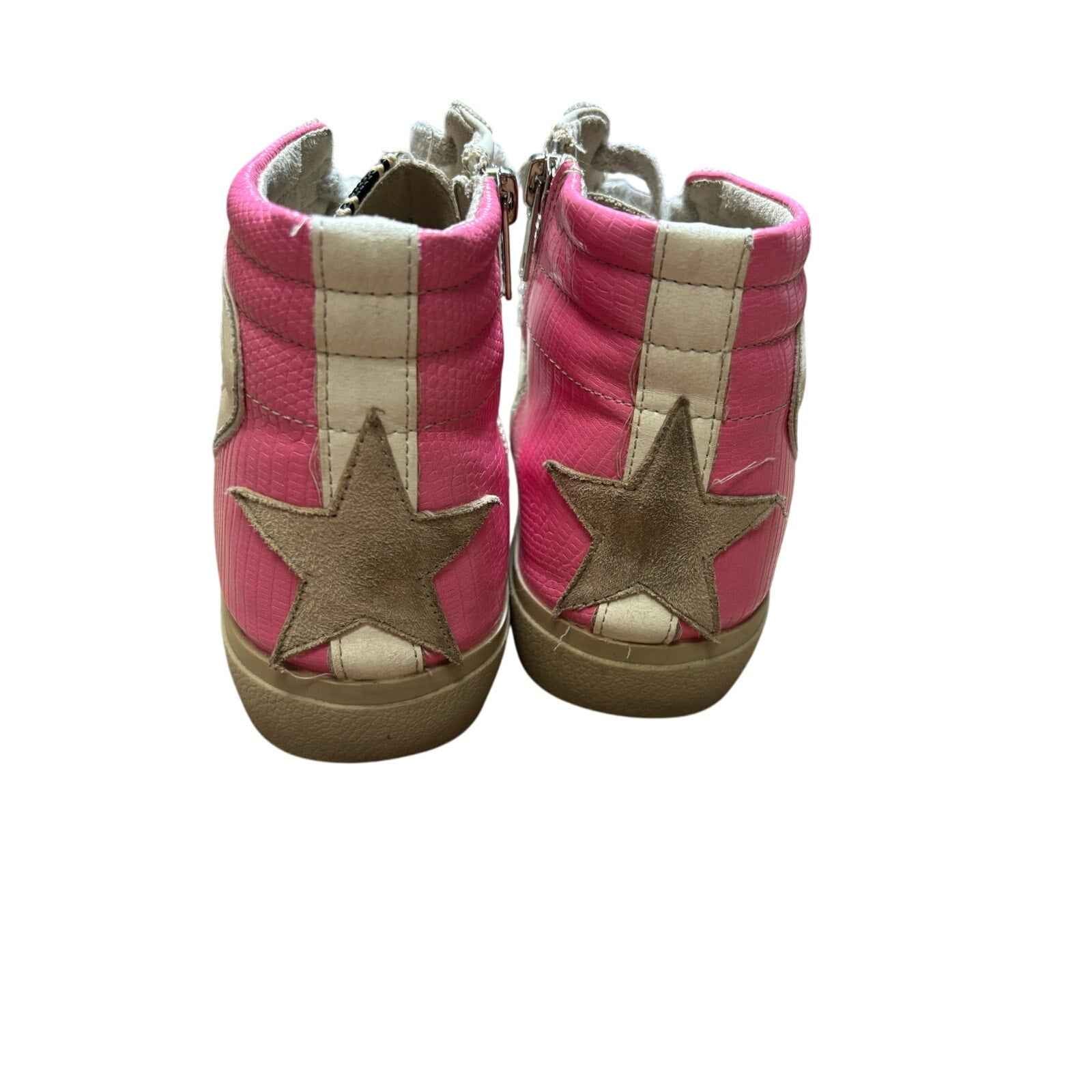 Shu Shop Rooney Pink Lizard High Top Sneaker Sz 8.5