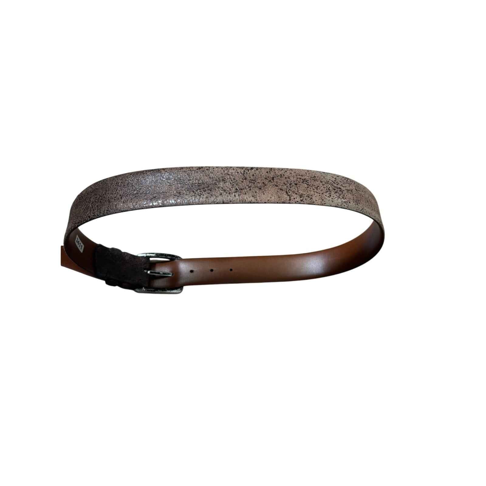 Men's Torino Brown European Tanned Cowhide Belt Sz 32