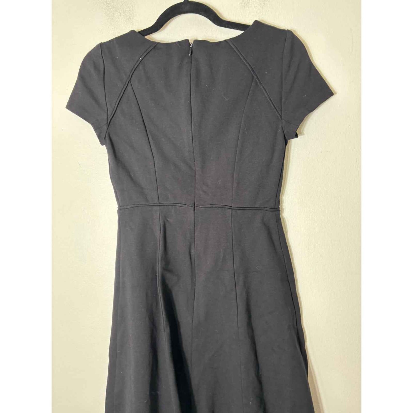 J. Crew Black Mini Short Sleeve Dress Sz 0