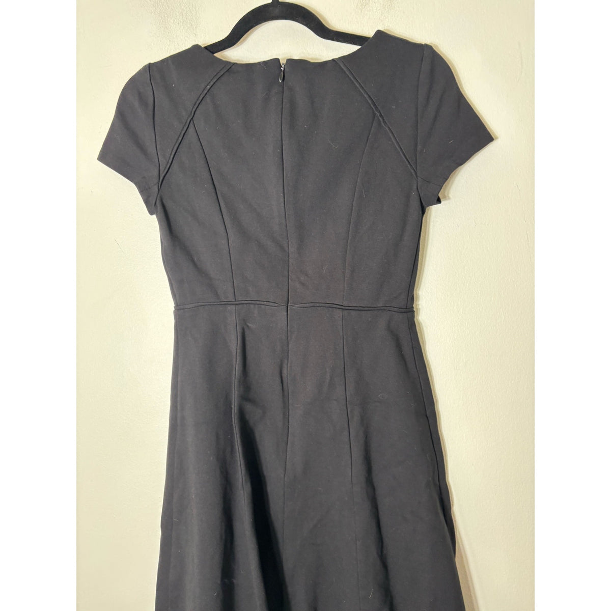 J. Crew Black Mini Short Sleeve Dress Sz 0