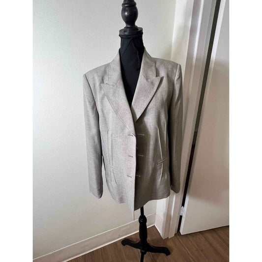 Evan-Picone Gray Polyester Suite Coat and Pants Size 16