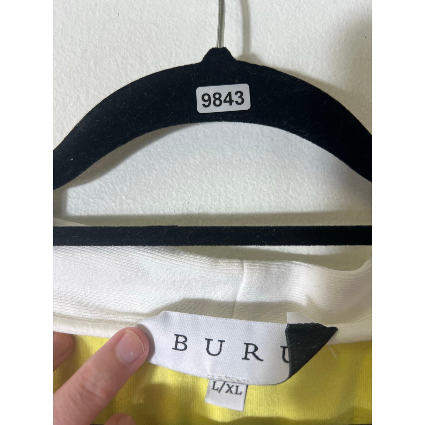 Buru Navy/White/Yellow Preppy Cotton Jacket Sz L/Xl