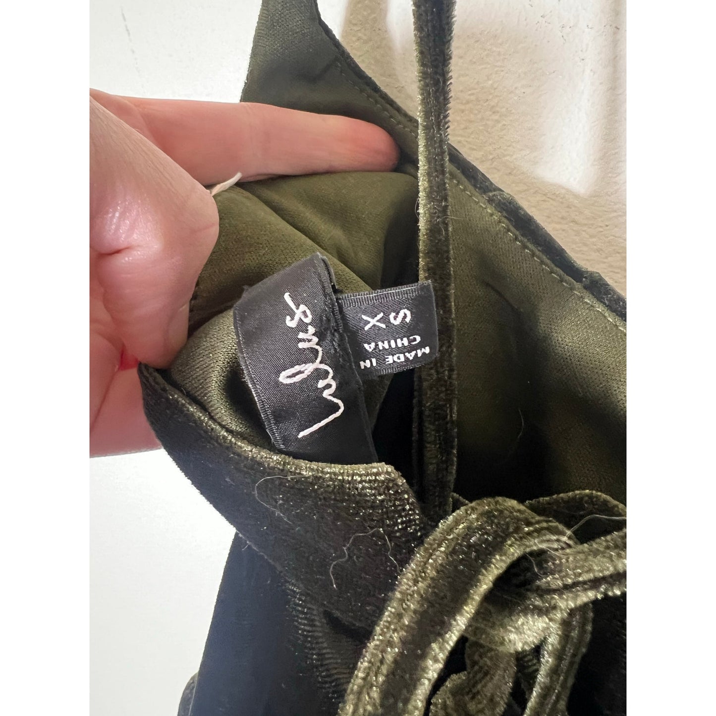 Lulu's Dark Green Velvet Sleeveless Cocktail Dress Sz XS