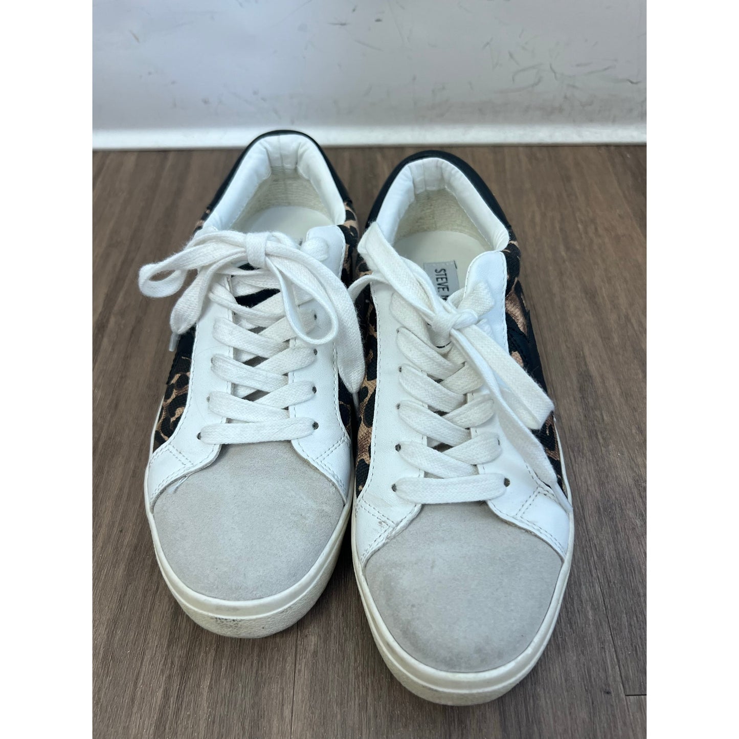 Steve Madden Multi Media Cheetah/Gray Tennis Shoes Sz 6