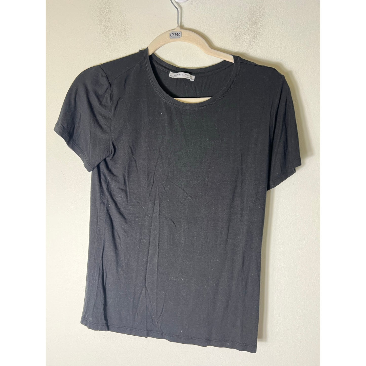 Zara Black T Shirt Sz S