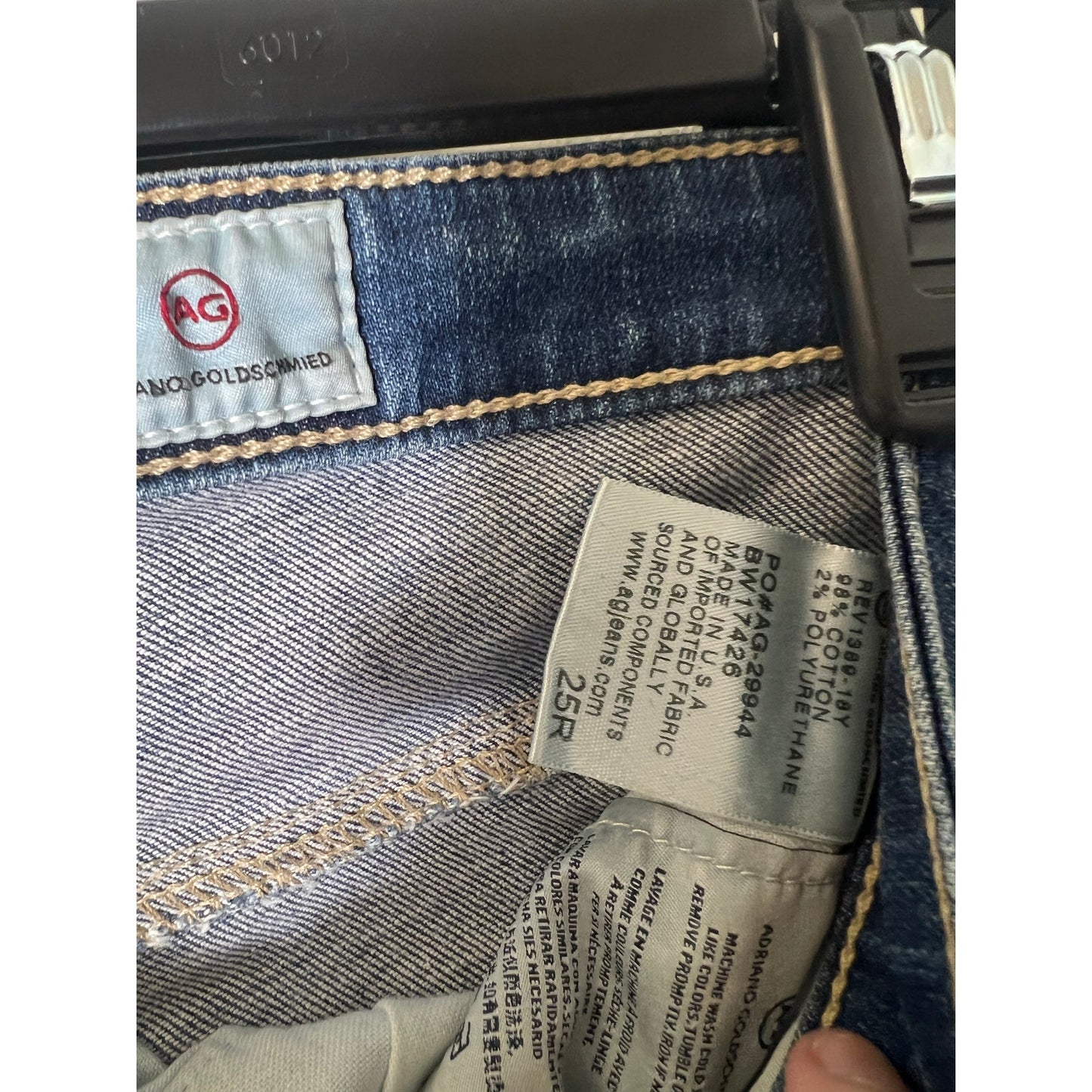 AG The Legging Ankle Skinny Blue Jeans Sz 25R