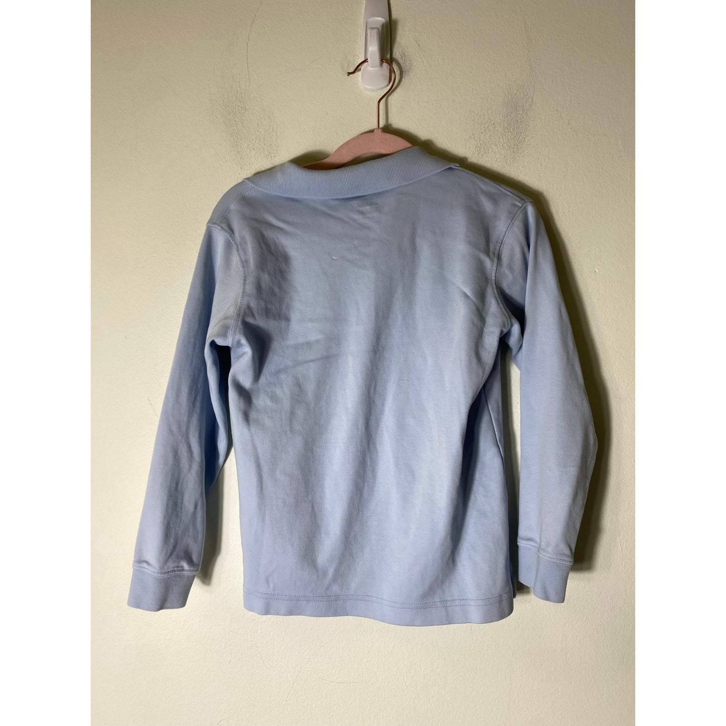 Boy's Land's End Light blue Long sleeve boys polo sz 5-6