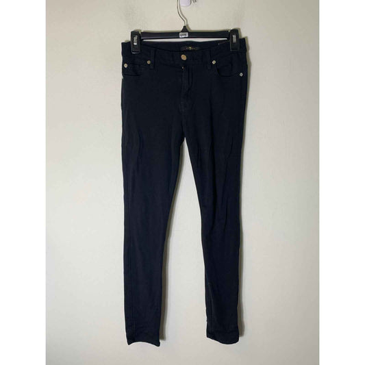 7 for All Mankind Black Jeans Style Pants. Low Rise and Skinny Sz 26
