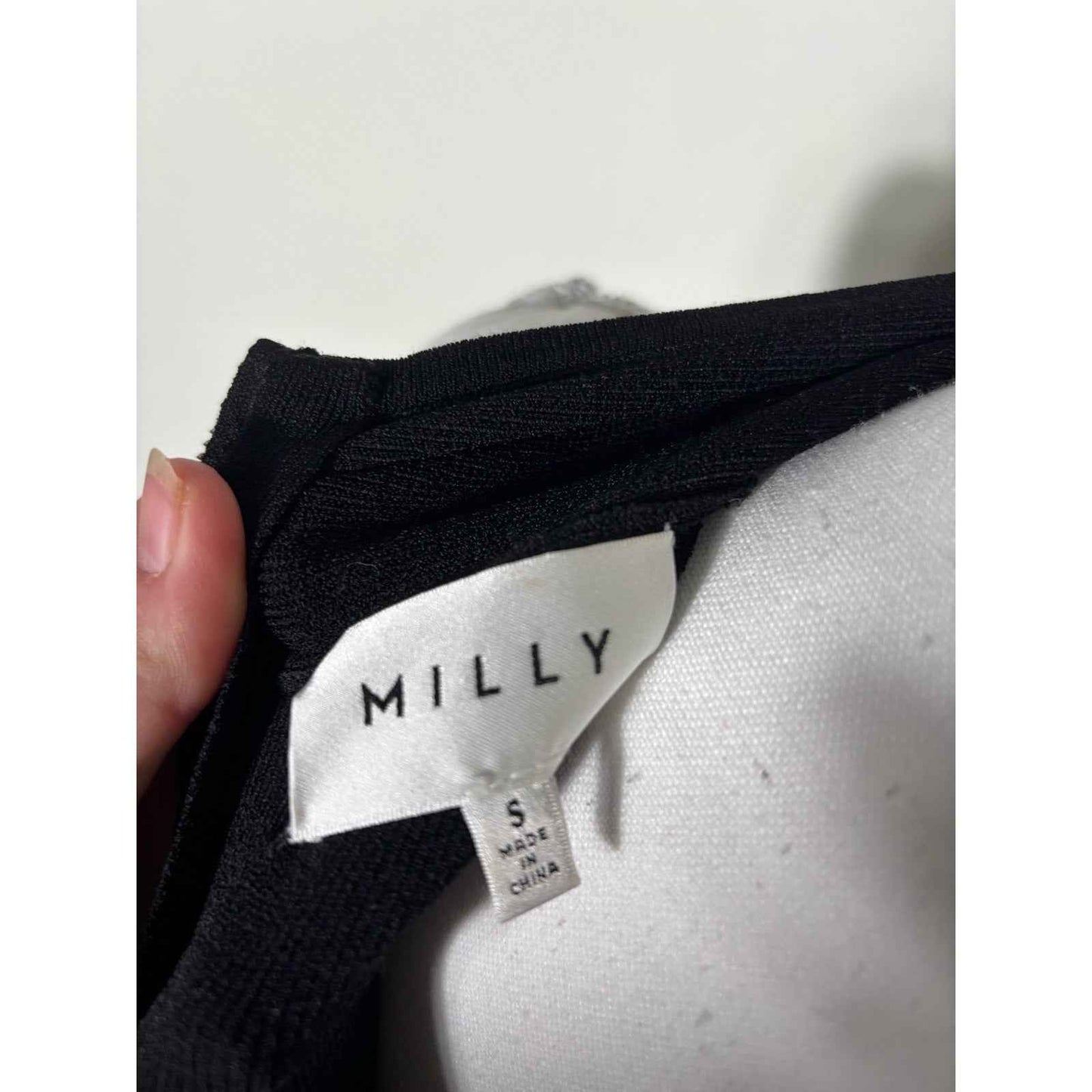 Milly Black Cold Shoulder Bodycon Dress Sz S