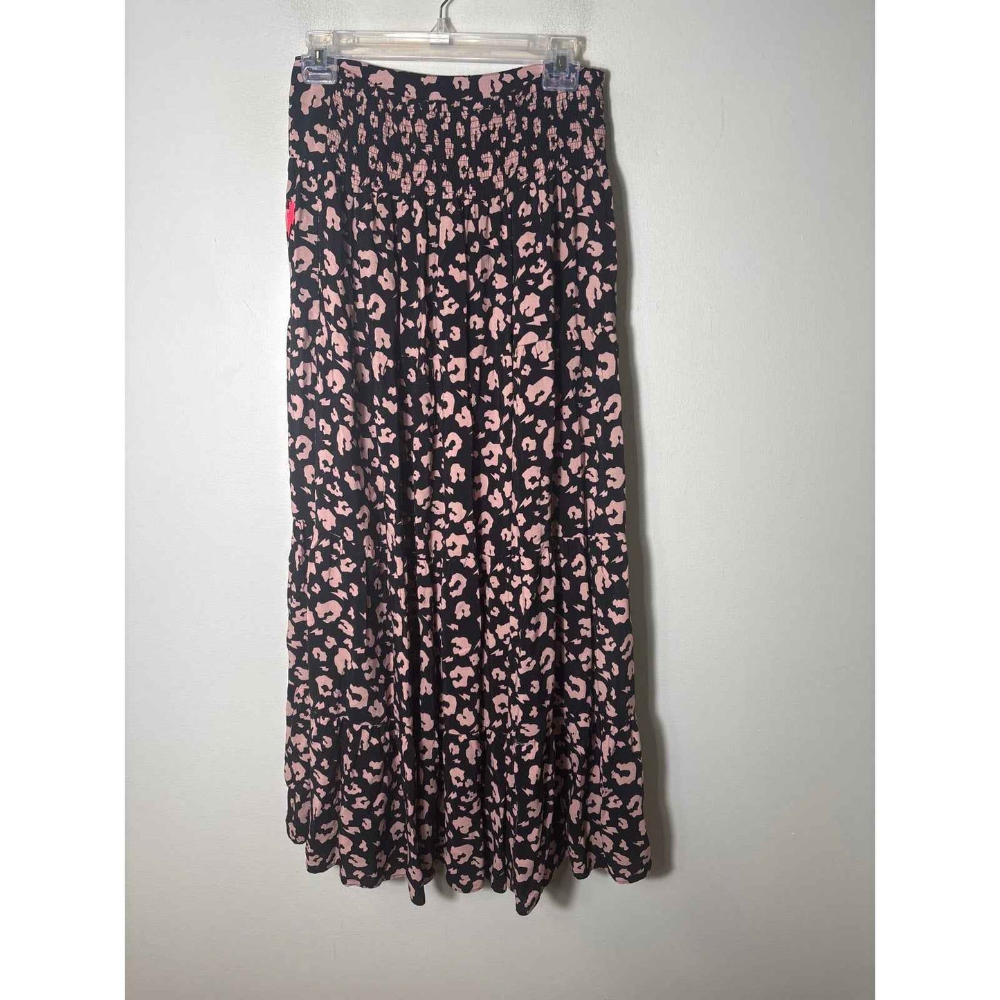 Scamp & Dude Black Pink Pull On Maxi Skirt Sz 6