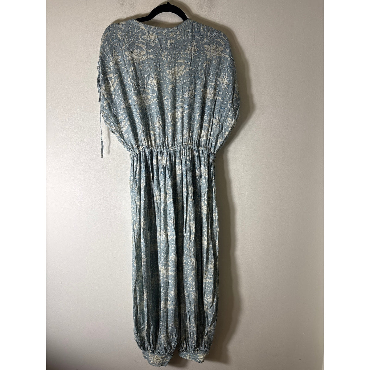 Jen's Pirate Booty Blue and White Color Block Maxi Dress Sz S