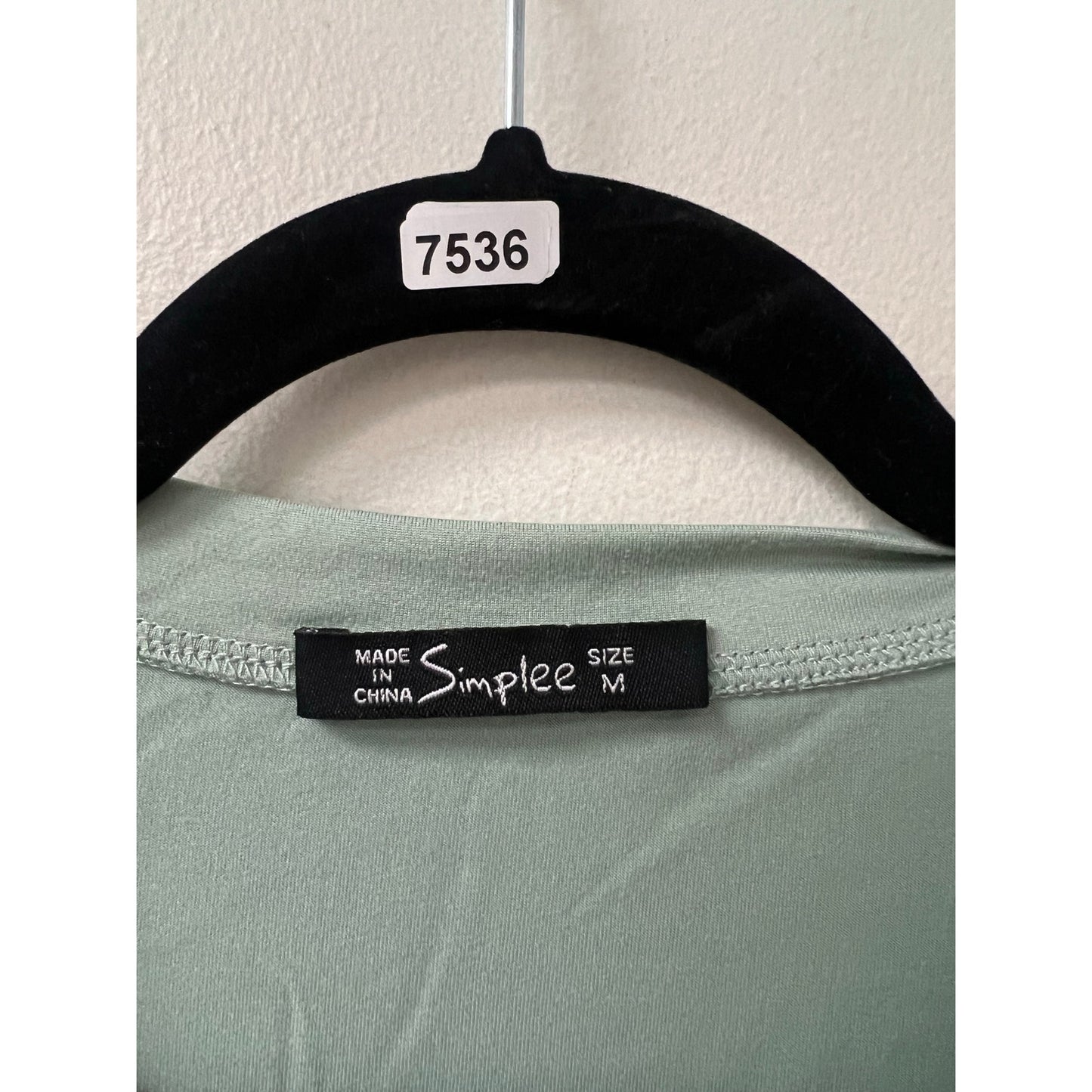 Simplee Green Oversized Short Sleeve Tee Sz M