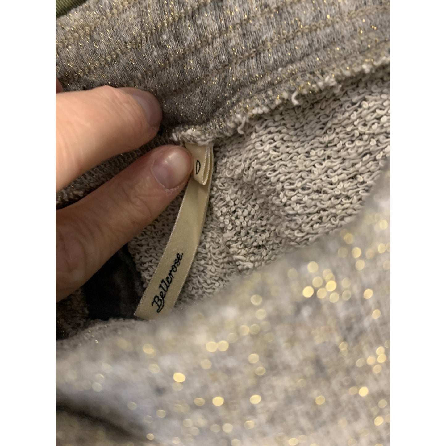 Bellerose Gray Sparkly Sweatpants Sz 0
