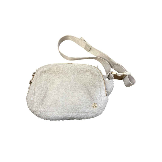 Lululemon Off White Fleece Belt Bag