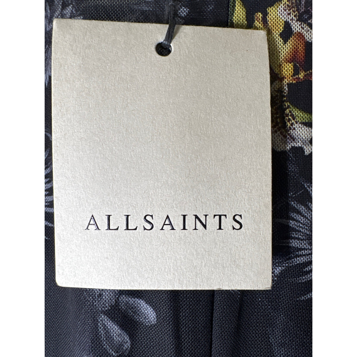 NWT All Saints Black Floral Sheer Long Sleeve Maxi Dress Sz 6