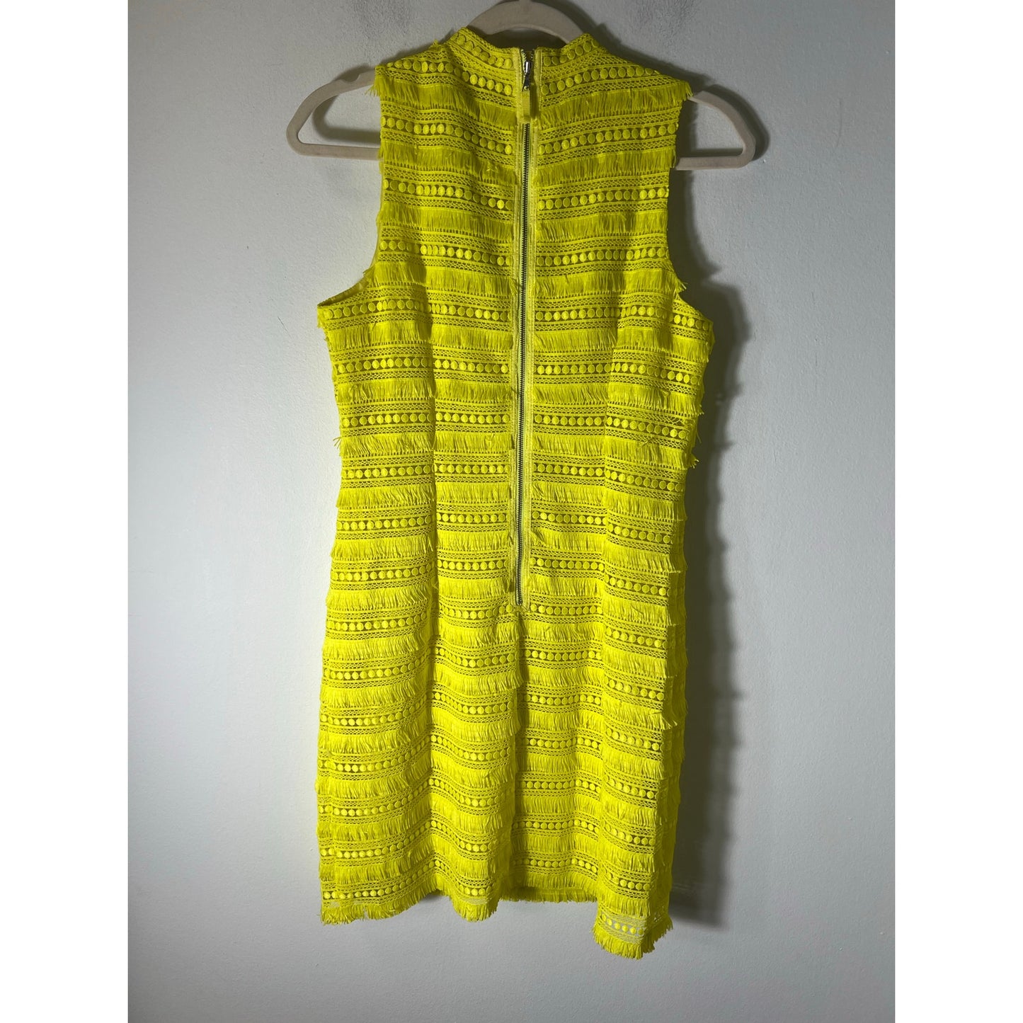 NWT J. Crew Bright Yellow Sleeveless Knee Length Dress Sz 4