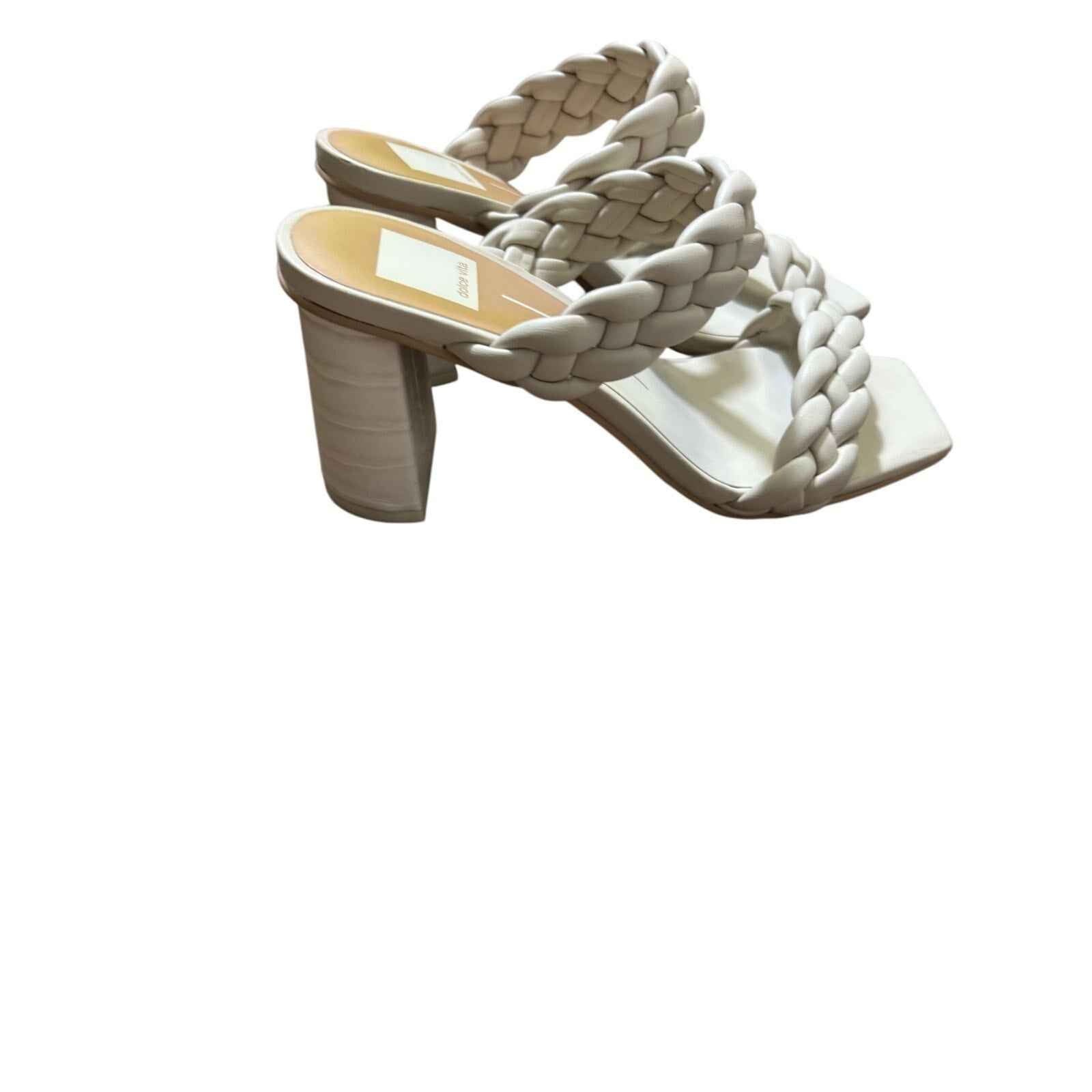 Dolce Vita Cream Braided Strap Sandals Sz 8