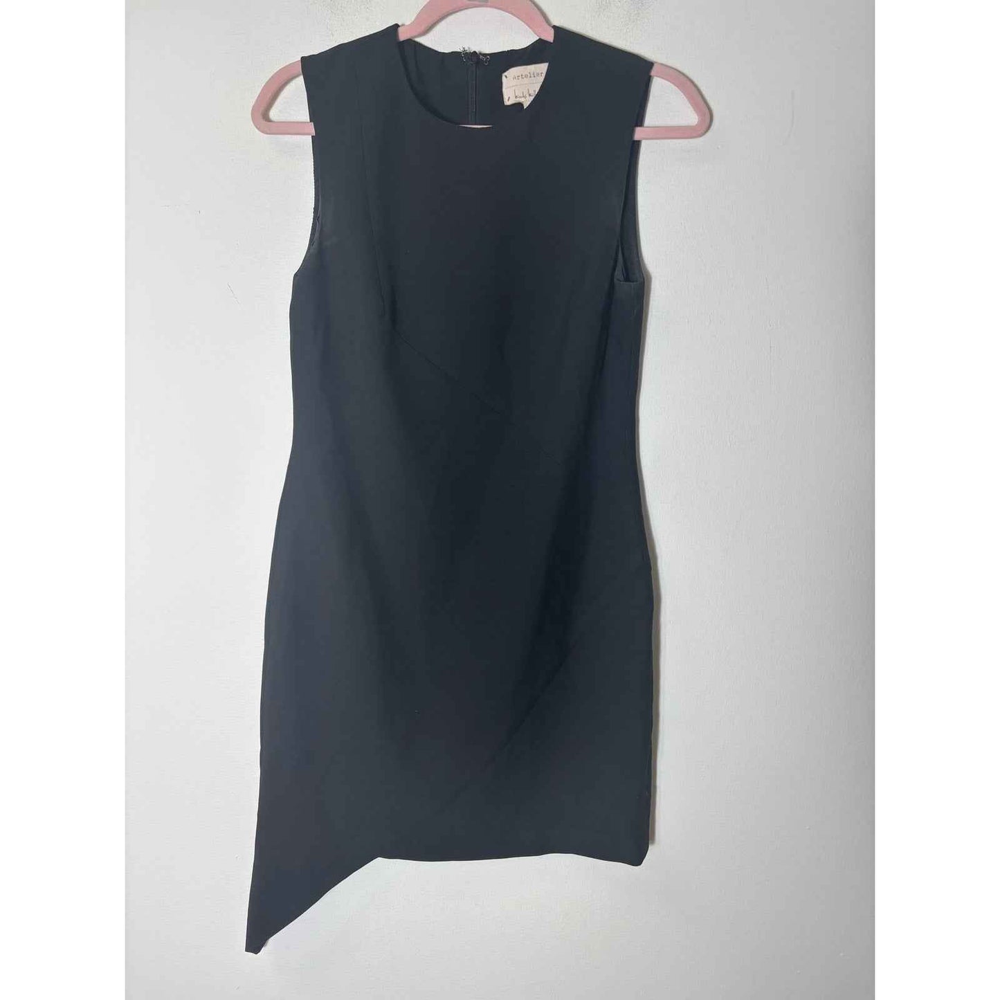 Nicole Miller Black Sheath Dress Sz 2