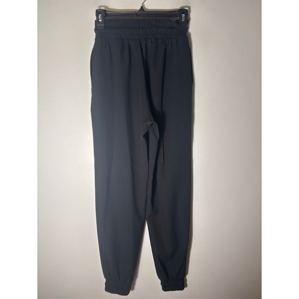 Zara Black Drawstring Highwaisted Joggers Sz Xs