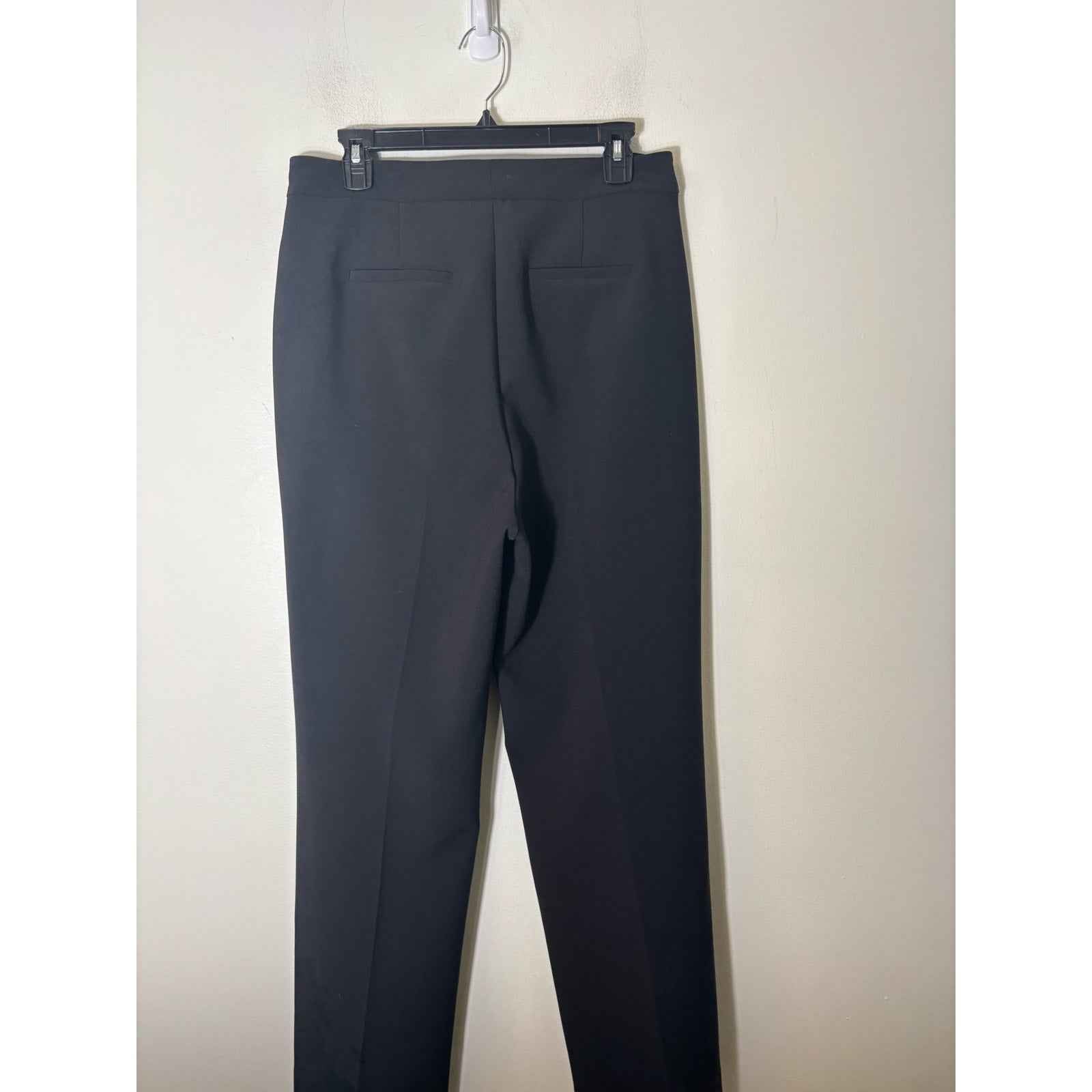 Pearl by Lela Rose Black Wide Leg Ankle Pants Sz 10