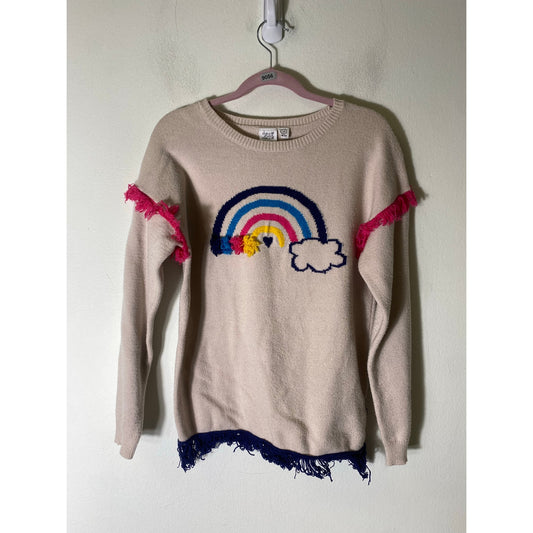 Deux par Deux Rainbow Sweater Sz 10