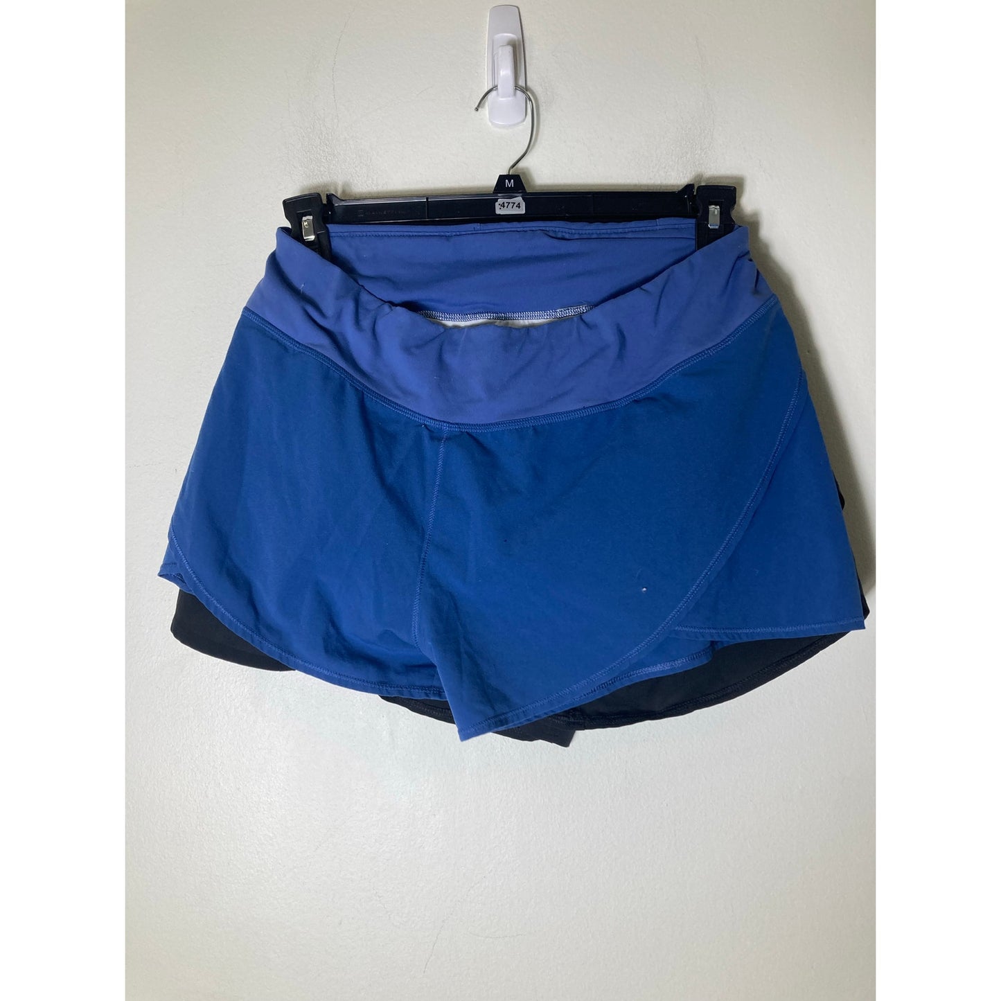 2 Stay the Path Athletic Shorts Blue and Black Sz M