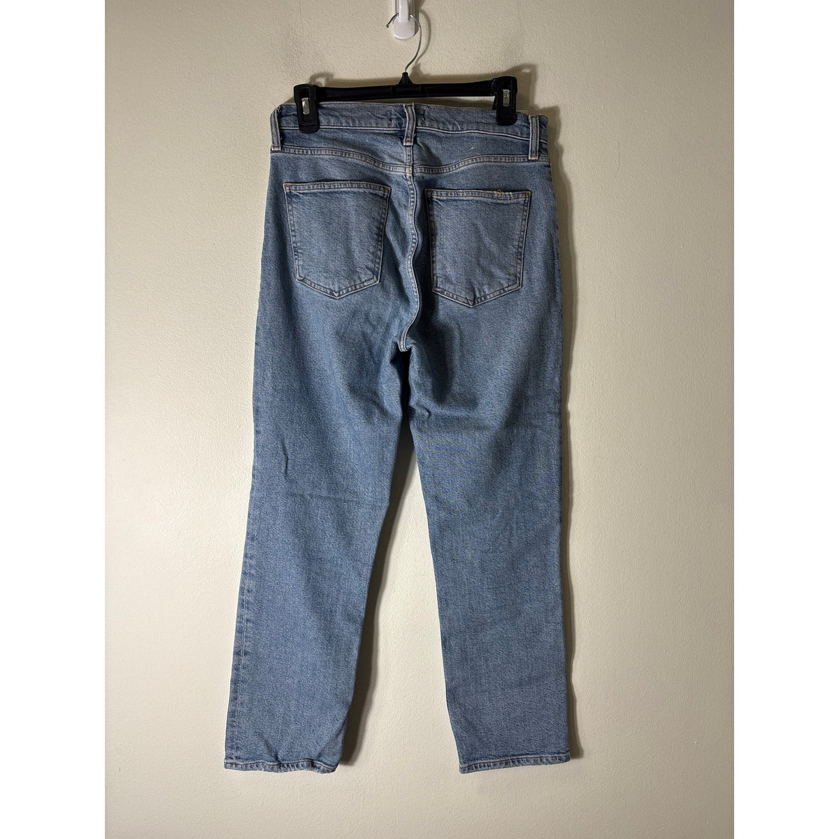Agolde Medium Wash Straight Leg Denim Blue Jeans Sz 27