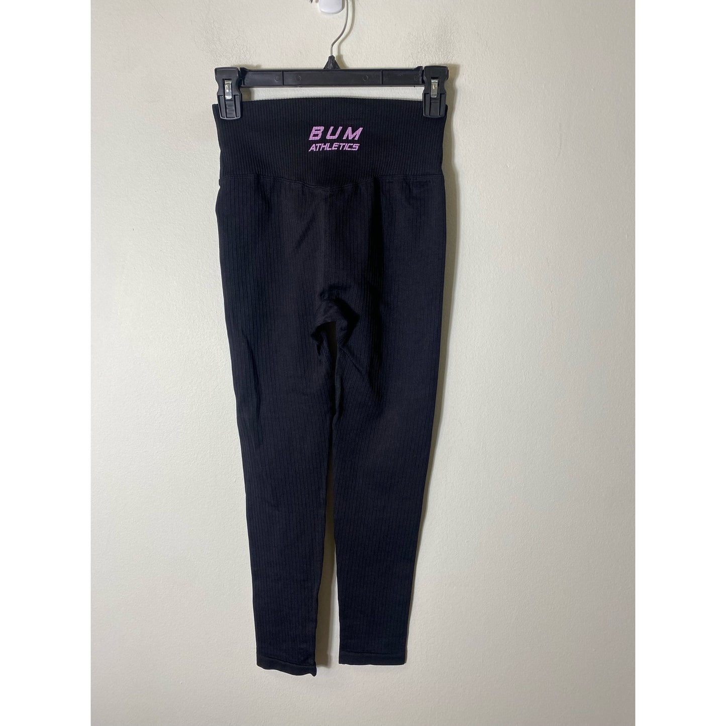 NWOT Bum Athletics High Waist Black Exercise Leggings Sz M