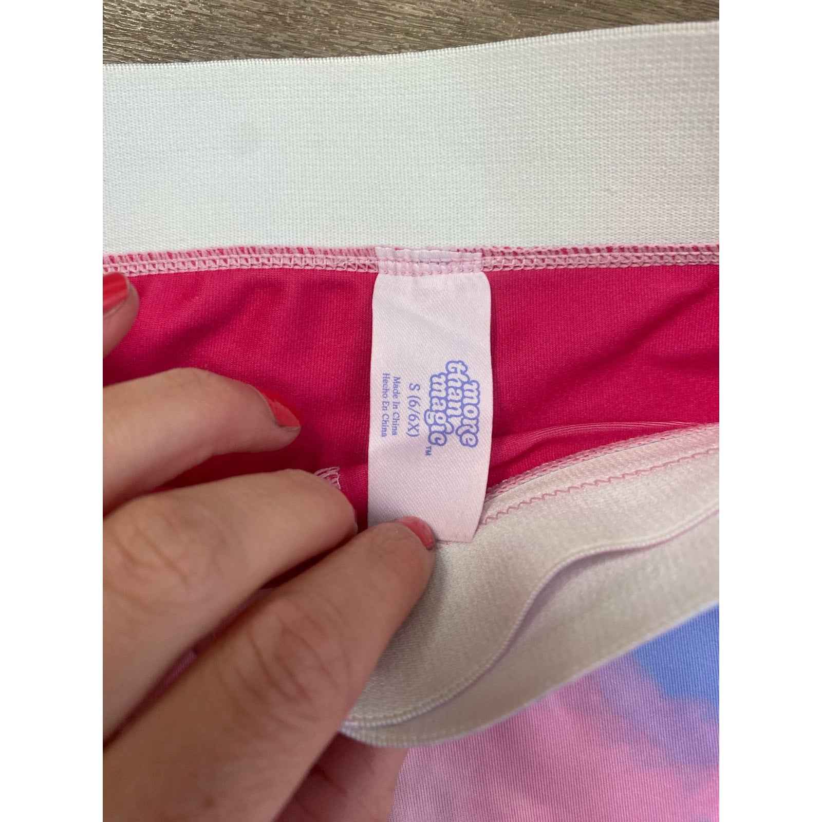 Girls More than Magic Pink Athletic Shorts Sz 6x