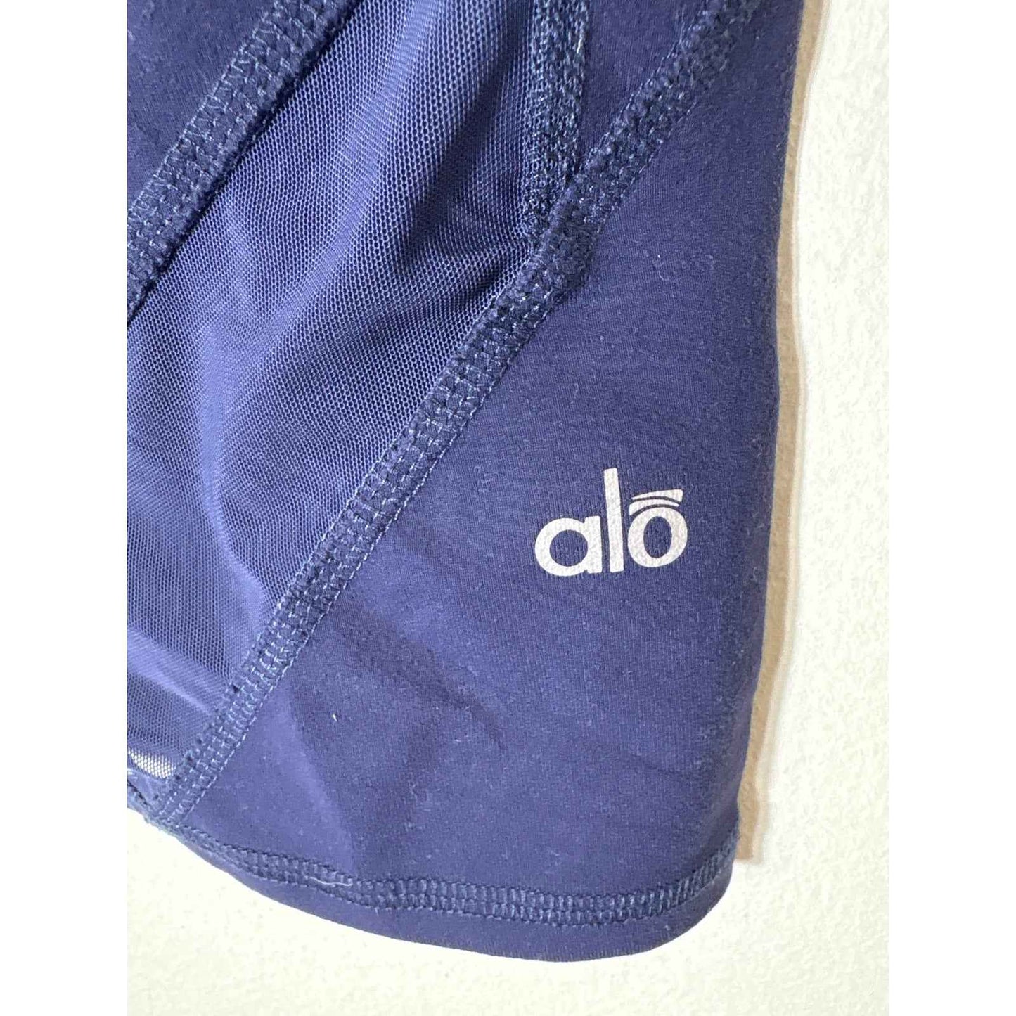 Alo Yoga Navy Blue AThletic Cropped Pants sz L