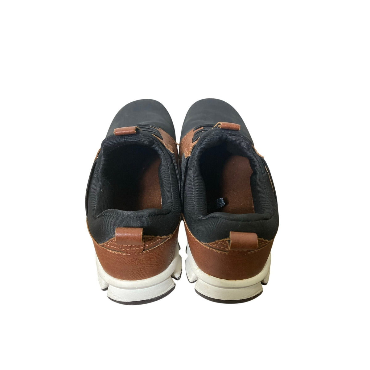 Boys Nosox Black and Brown Dress Tennis Shoes Sz 3