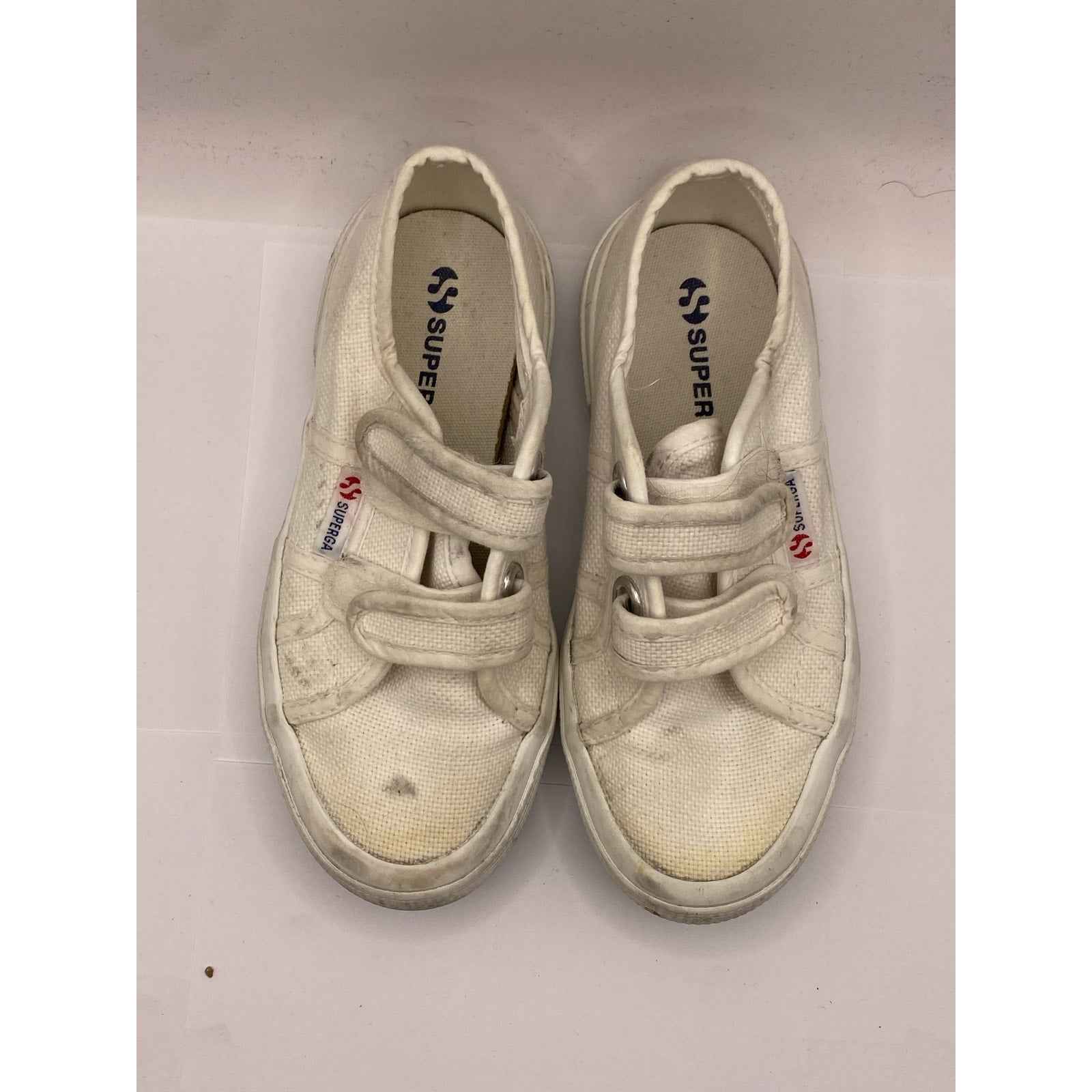 Girls Superga White Tennis Shoes Sz 29