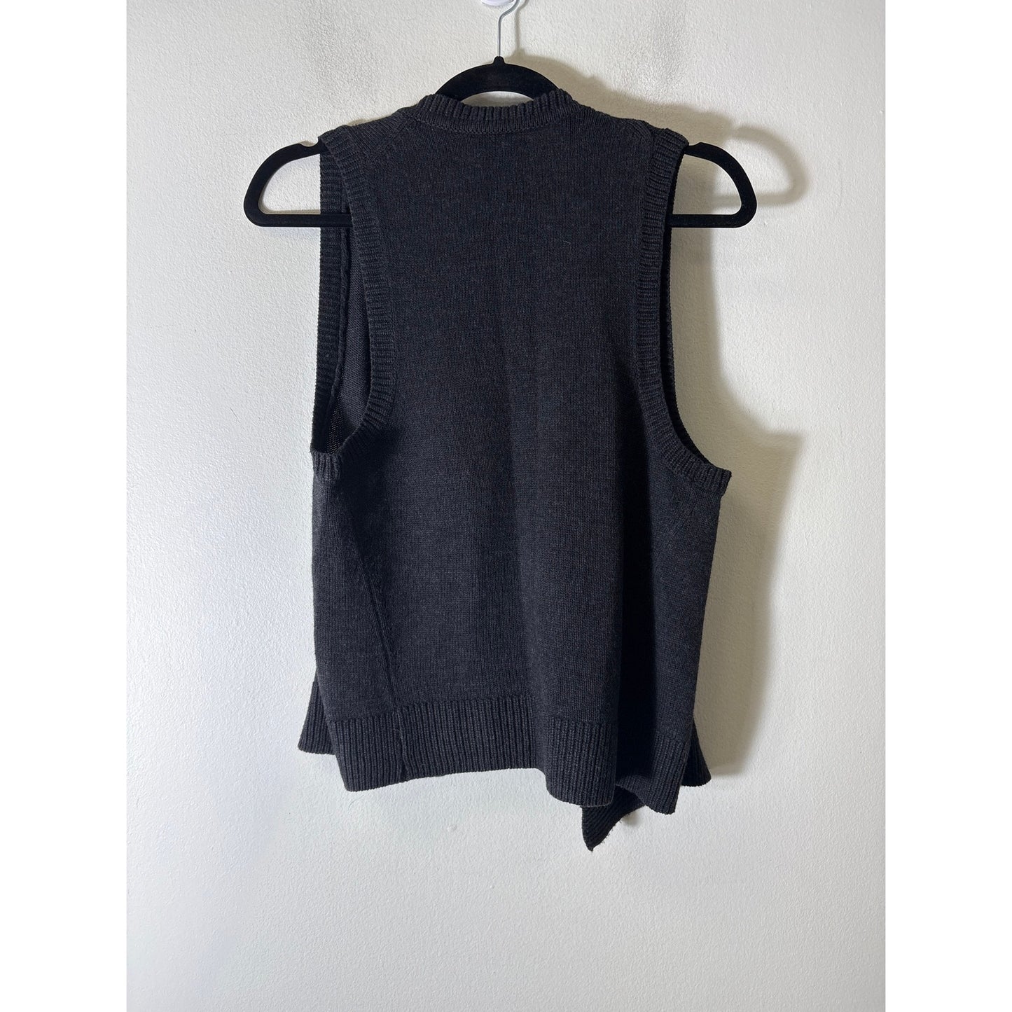 Gap Charcoal Sleevless Poncho Style Sweater Sz OS