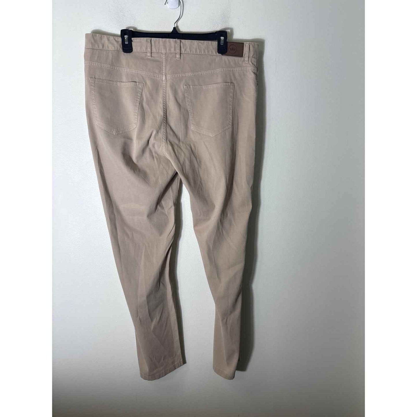 Men's Peter Millar Beige Cotton Blend Ribbed Pants Sz 40x32