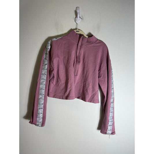 305 Mauve Cropped Work Out Sweatshirt Sz XL