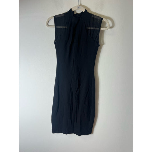 French Connection Black Knee Length Dress Sz XXS