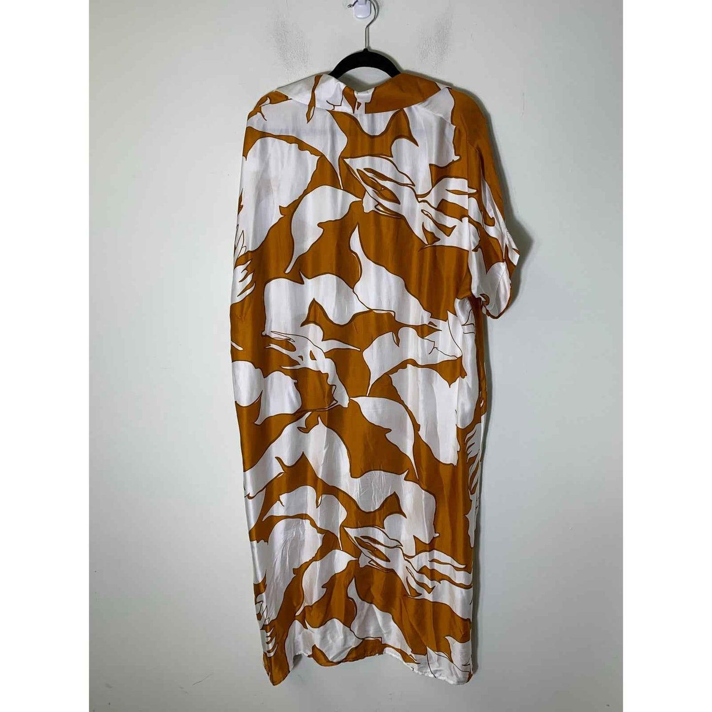 Sofia (Made in Italy) Pink Tan Tie Dye Sleeveless Tiered Maxi Dress Sz M
