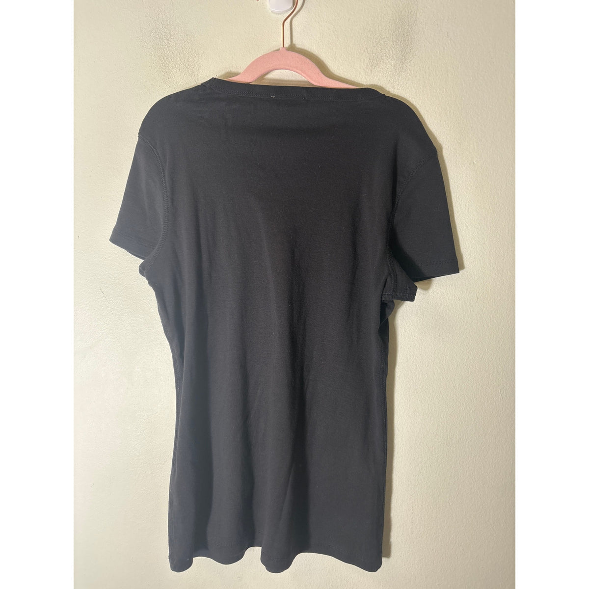 Lilla P Black Short Sleeve Cotton Tee Sz M