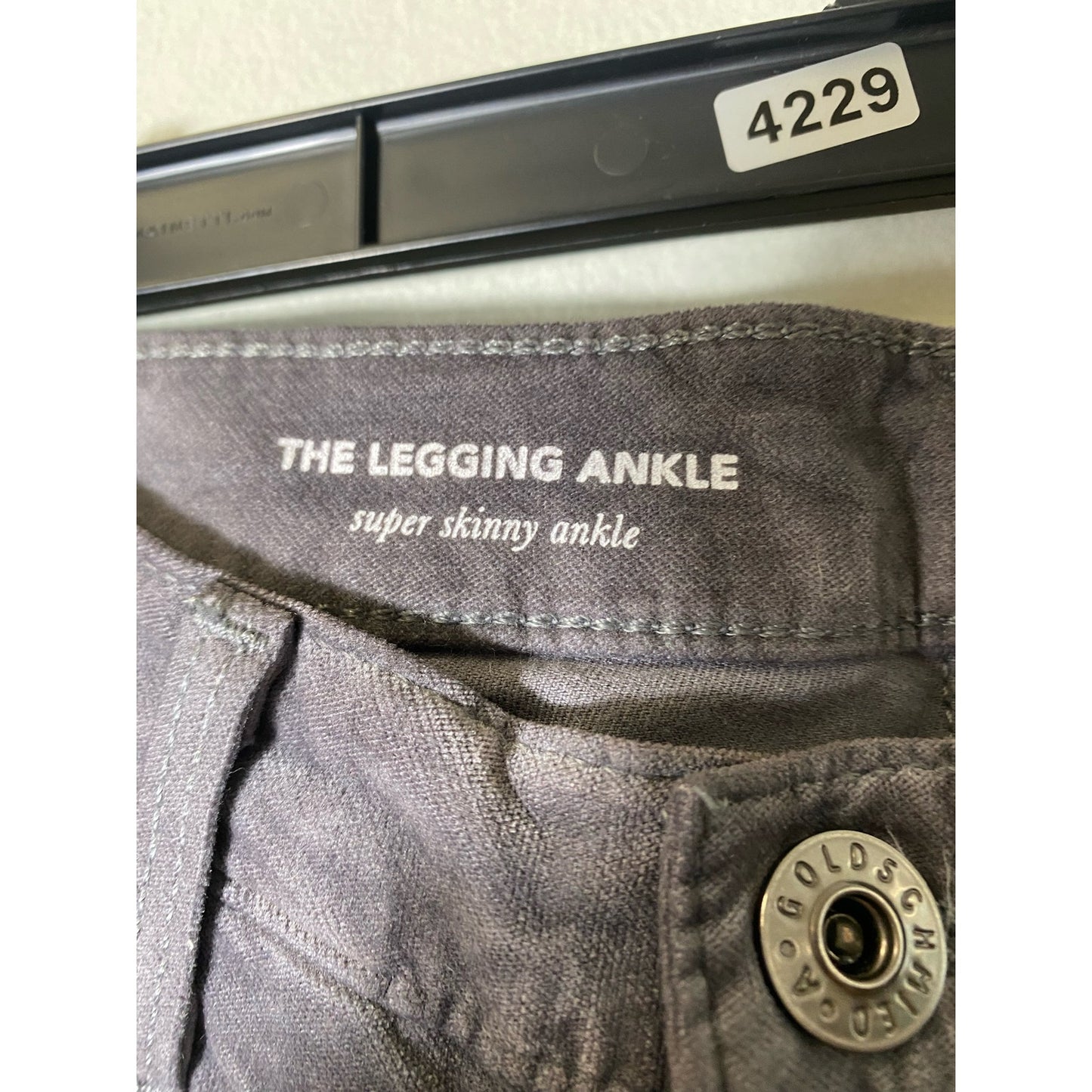 Adriano Goldschmied Super Skinny Gray Ankle Legging Size 26R