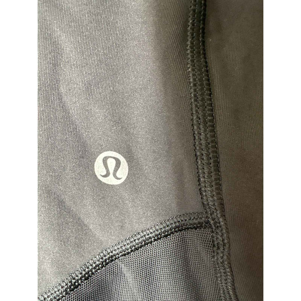 Lululemon Black Cropped Zipper Pocket Leggings Sz 6