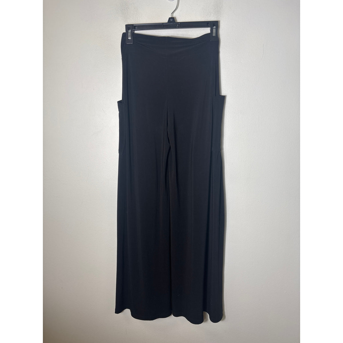 Last Tango Black Wide LEg Flowy Pull On Pants Sz 4