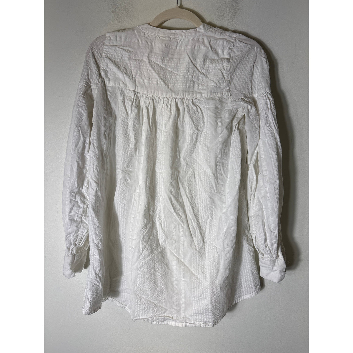Maeve White Peasant Tunic Shirt Sz 2