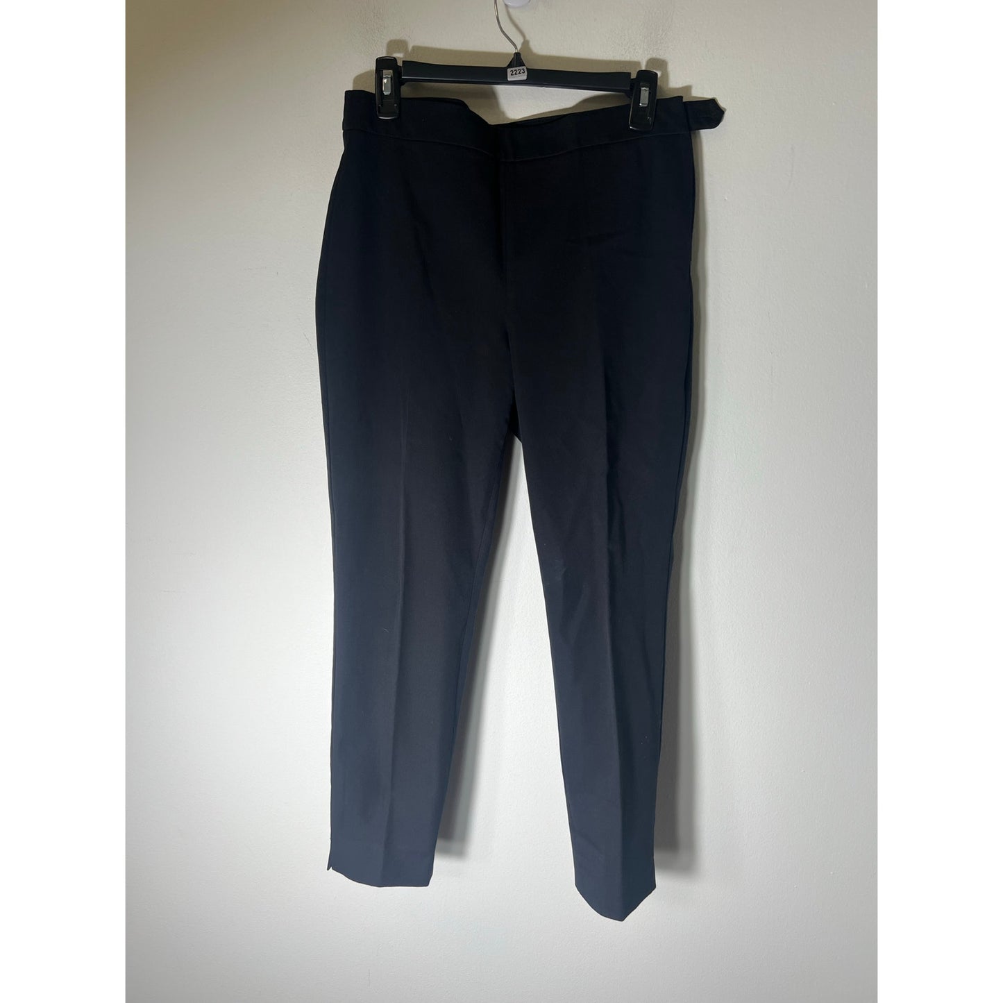 Talbots Black Chatham Ankle Zip Up Pants Sz 8P