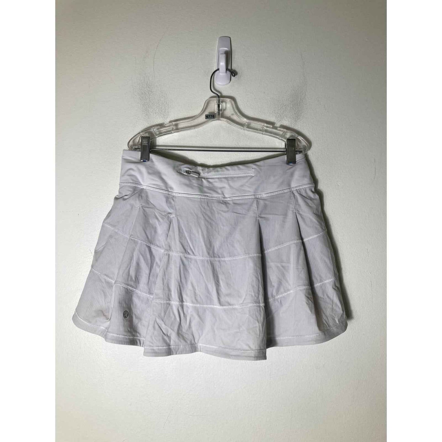 Lululemon Grayish White Athletic Tennis Skirt Sz 6 Tall