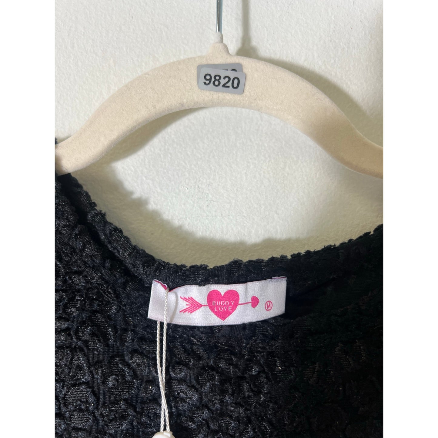NWT Buddy Love Black Sleeveless "Lucy Top" Shirt Sz M