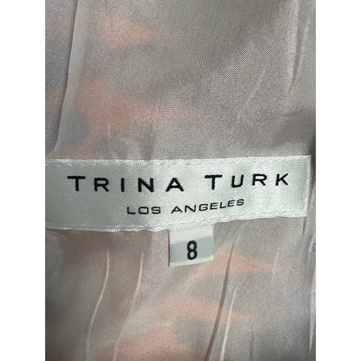Trina Turk Multicolor Sleeveless Silk Halter Style Knee Length Dress Sz 8