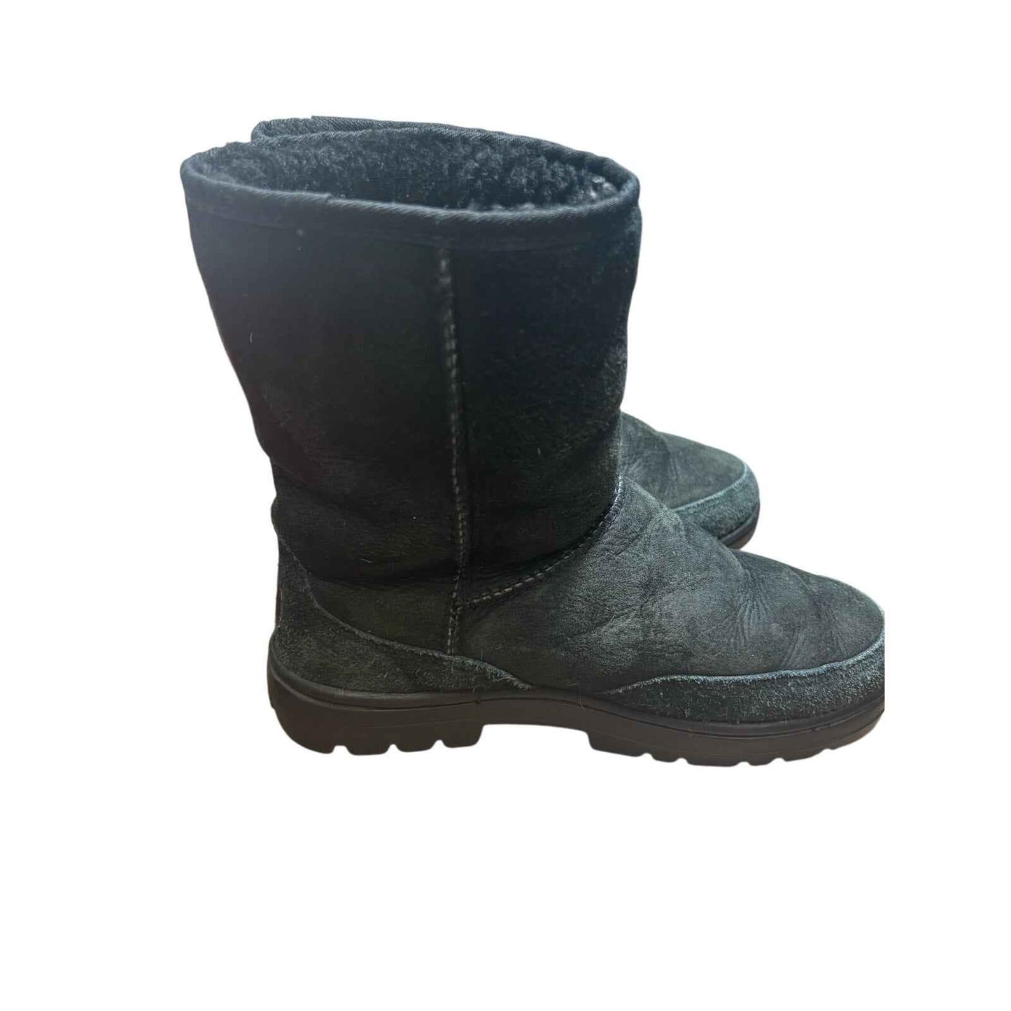 Ugg Black Ultra Short Bootie Sz 6