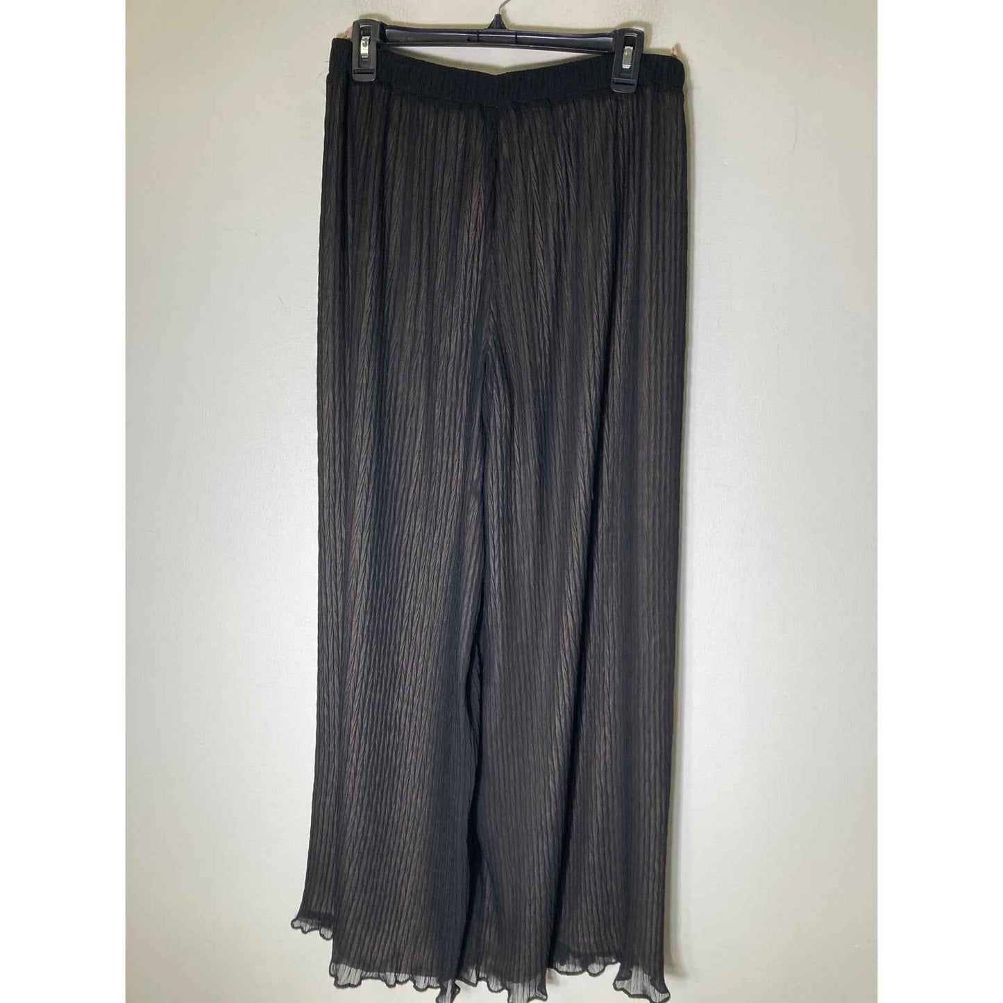 Hoss Black Flowy Slacks Sz 42