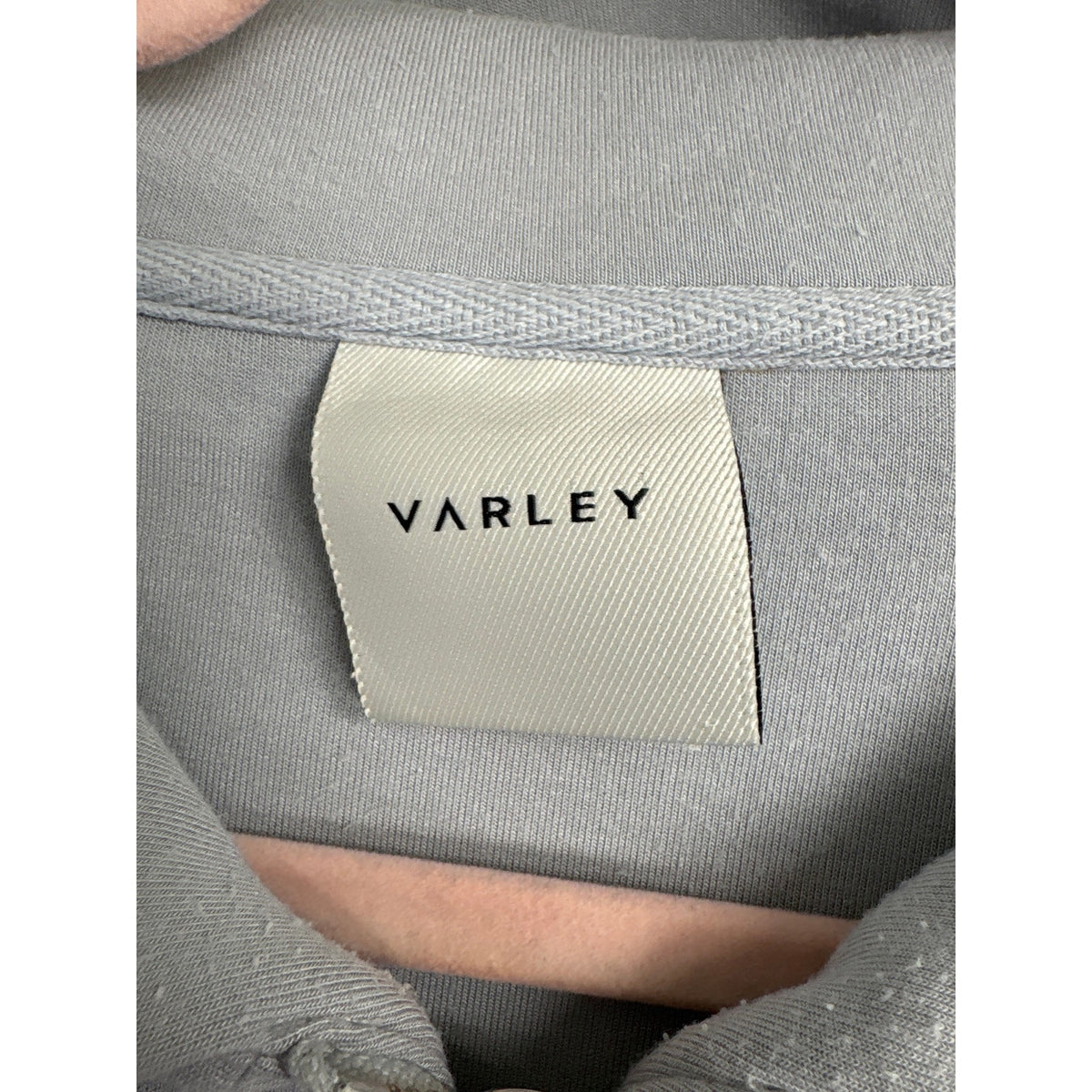 Varley Light Blue Cap Sleeve Quarter Zip Pullover Sz S